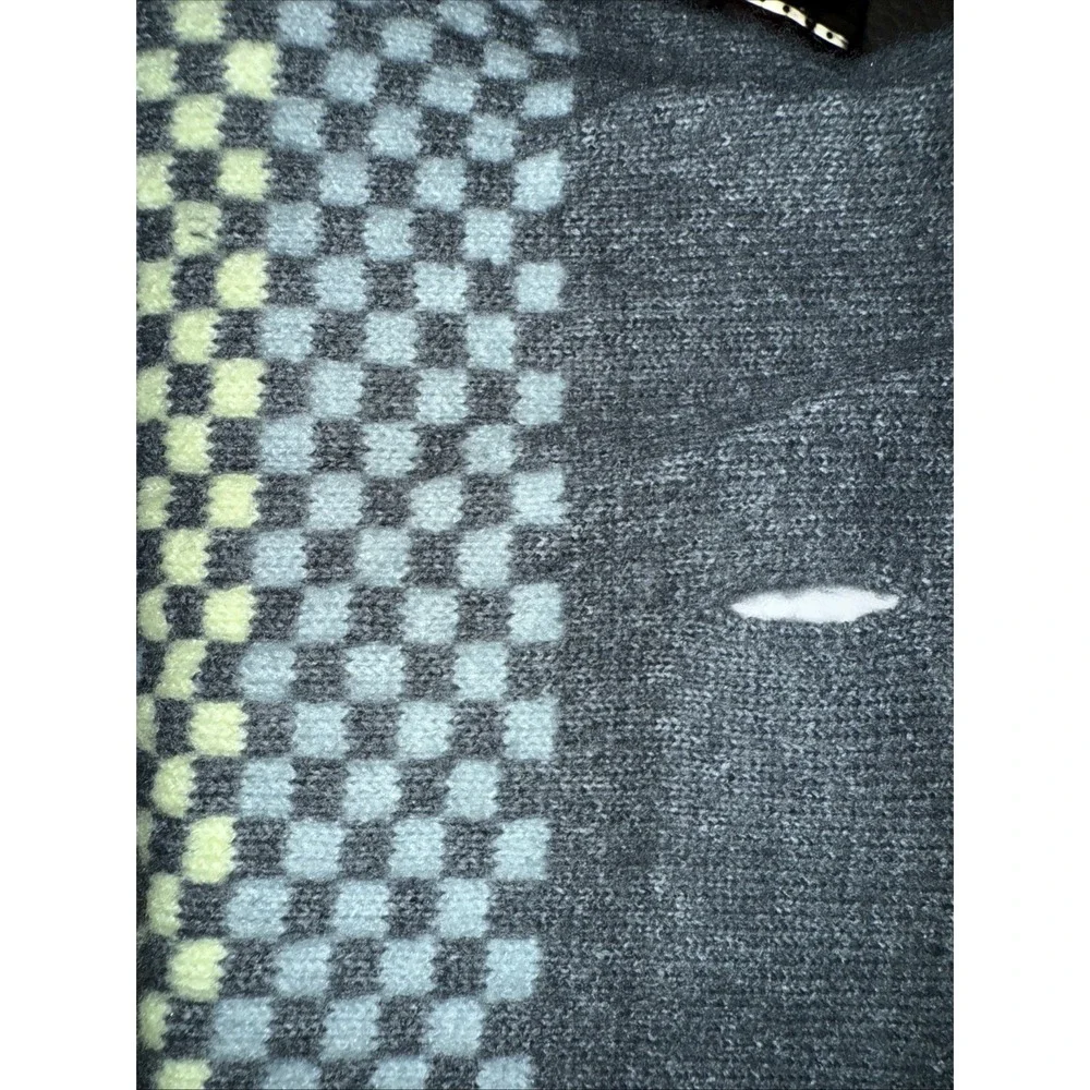 Fairisle Stripe Cool Colorway Dog Sweater, Boots & Barkley GRAY Size Medium New‎